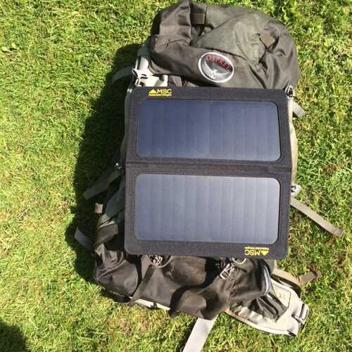 MSC W/E Camping 13W panel & iPhone MSC W/E Camping with 13W panel & iPhone