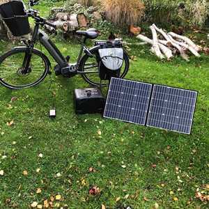 MSC 100W ETFE solar charging e-Bike & MSC 1400Wh