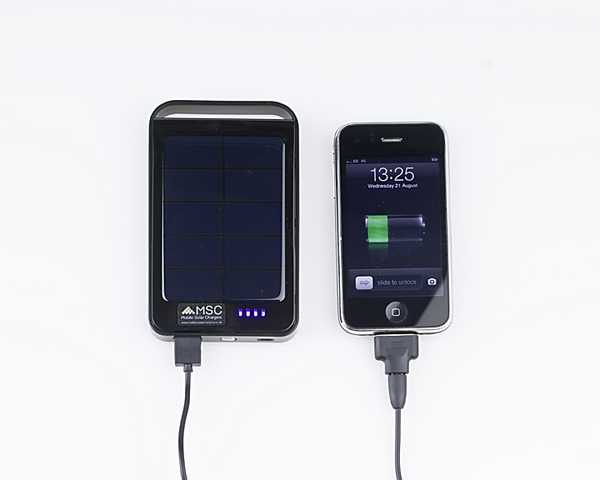 Executive Solar Charger Plus, 6000Mah  (3 + phone charges)