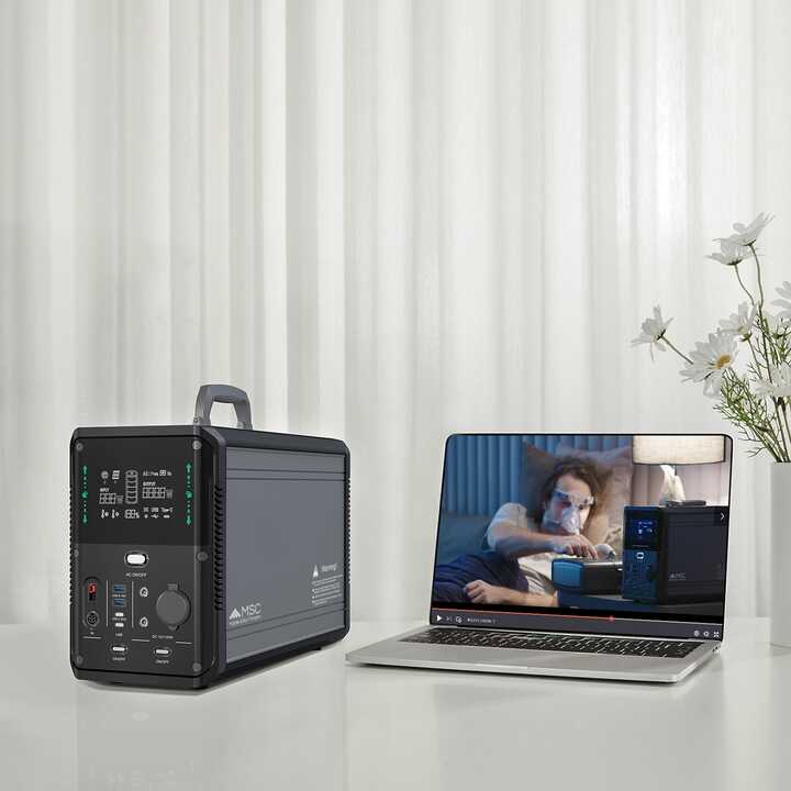 MSC 1075Wh running CPAP machine