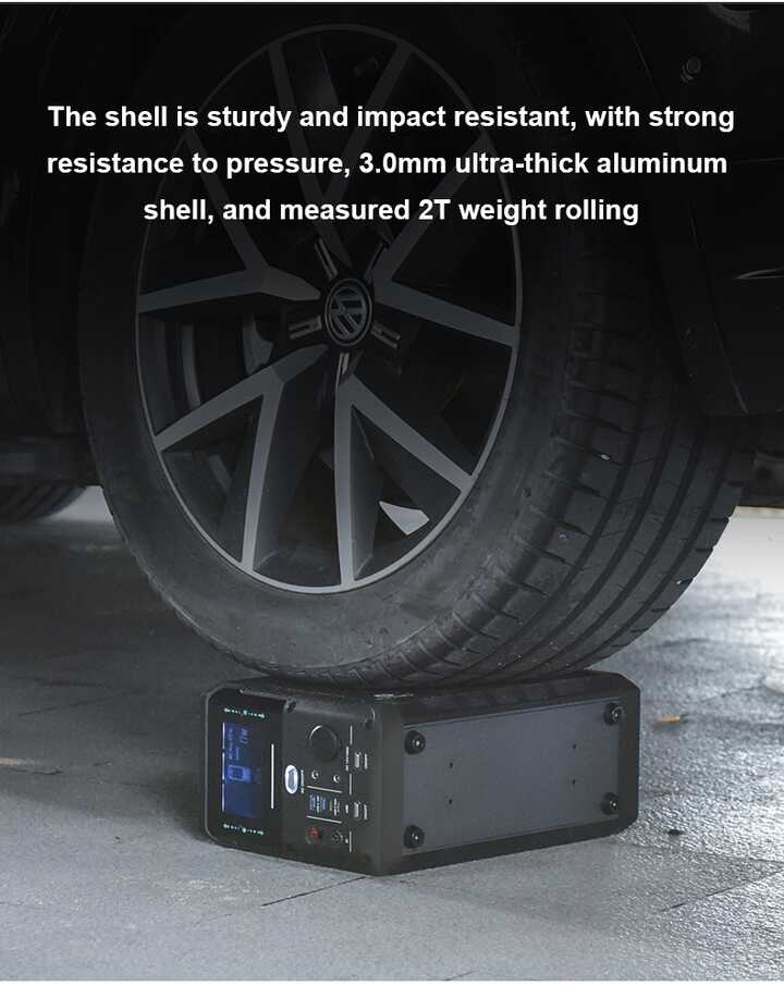 MSC 1075Wh Aluminium Case run over by car