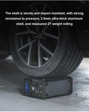 MSC 1075Wh Aluminium Case run over by car MSC 1075Wh Aluminium Case run over by car