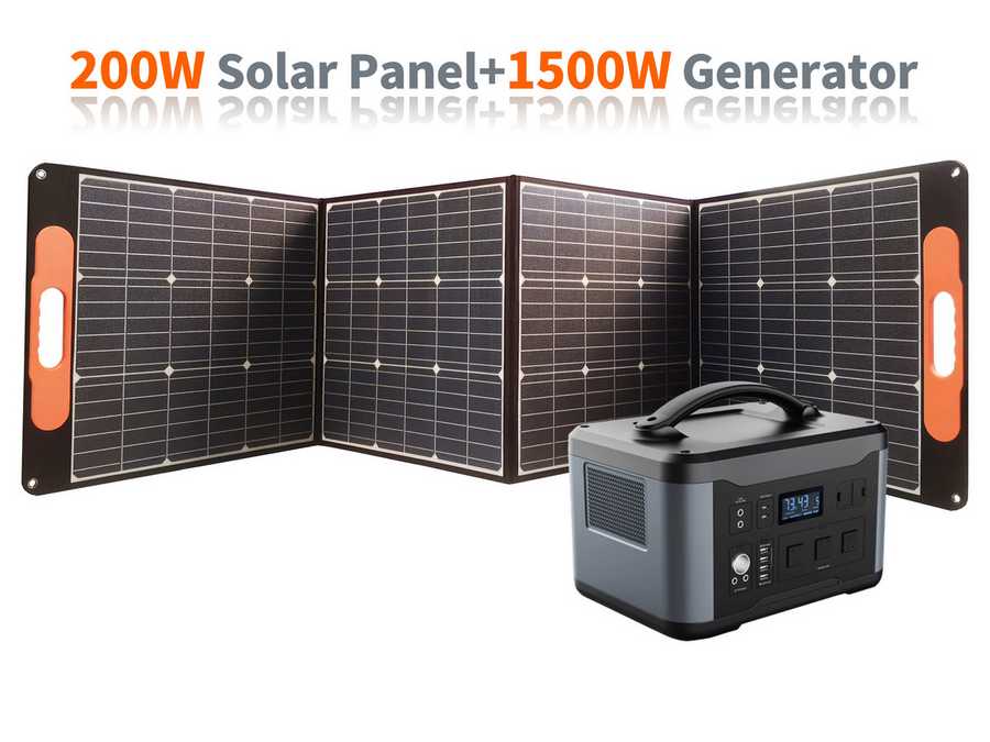 Msc Panel MSC 200W Monocrystalline ETFE 5V/18V QC portable Folding Solar Panel