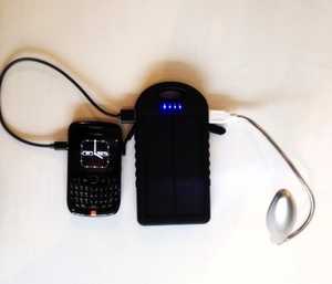 Camping Phone charger MSC Power stick power bank and Led
