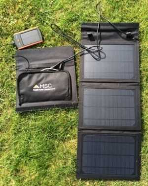 MSC 15w Solar Panel charger and Travel charger