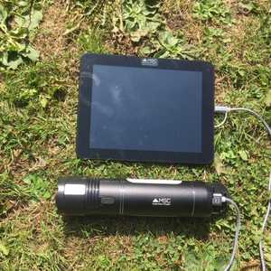 MSC Overland Torch & Jumper Power Bank charging Tablet