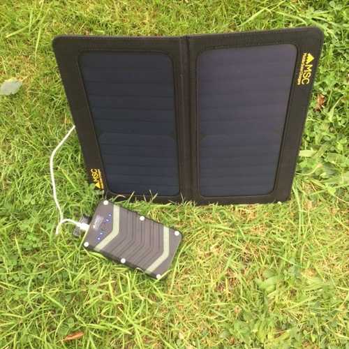 Aqua Trek waterproof phone charger and Solar panel Out door Power Bank and phone