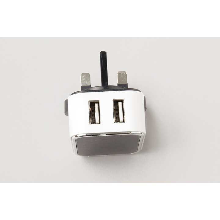 Dual USB 5v/3A UK mains plug