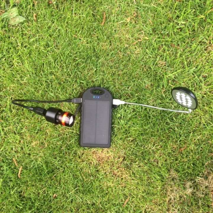 MSC 12000mAh Camping Solar Charger