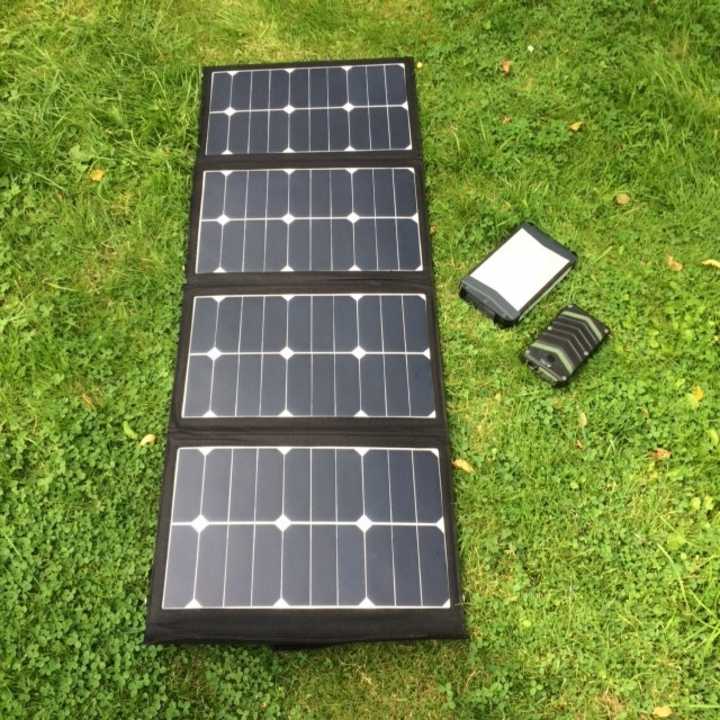 MSC 90w 5-19v Folding Solar & 52Ah Power Bank