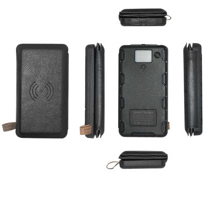 MSC Qi Wireless Solar power Bank 12Ah