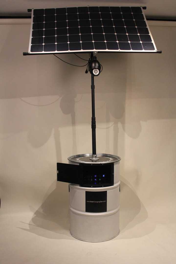 Solar Charging Can deployed