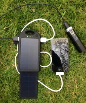 Waterproof solar phone charger