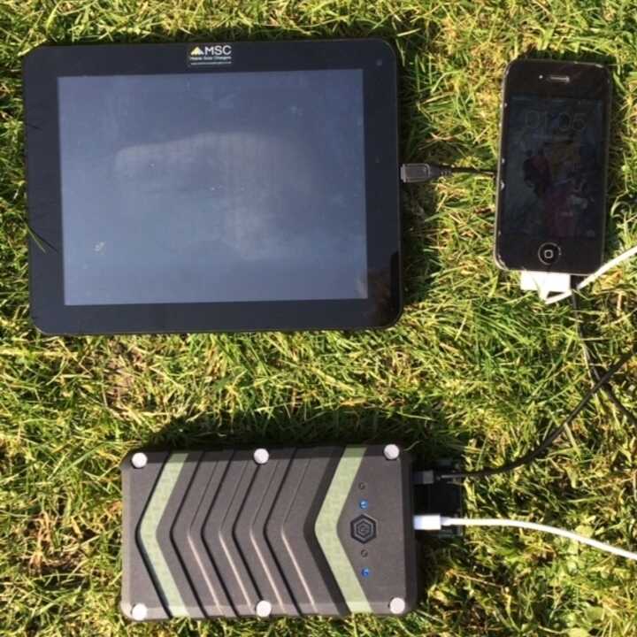 MSC Aqua Trek + 20Ah dual USB &amp; C Type Waterproof Power Bank (6 + phone charges)