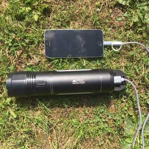 MSC Overland Torch & Jumper Power Bank charging iPhone