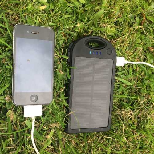 Camping solar phone charger