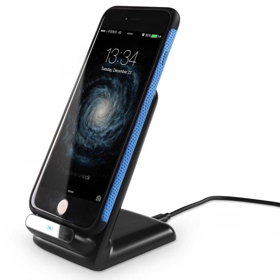 Qi Triple Coil Wireless Phone Charging Stand - Main Image