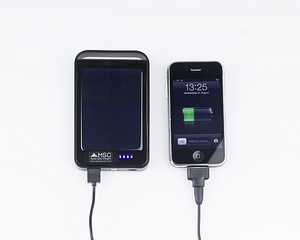 Portable charger with solar back up
