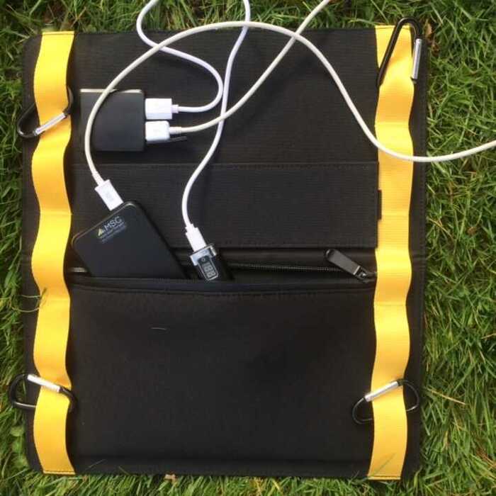 MSC Premium 13W folding solar panel for camping