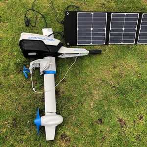 MSC 100W SunPower Folding Solar charging 1Kw electric Outboard MSC 100W SunPower Folding Solar charging 1Kw electric Outboard