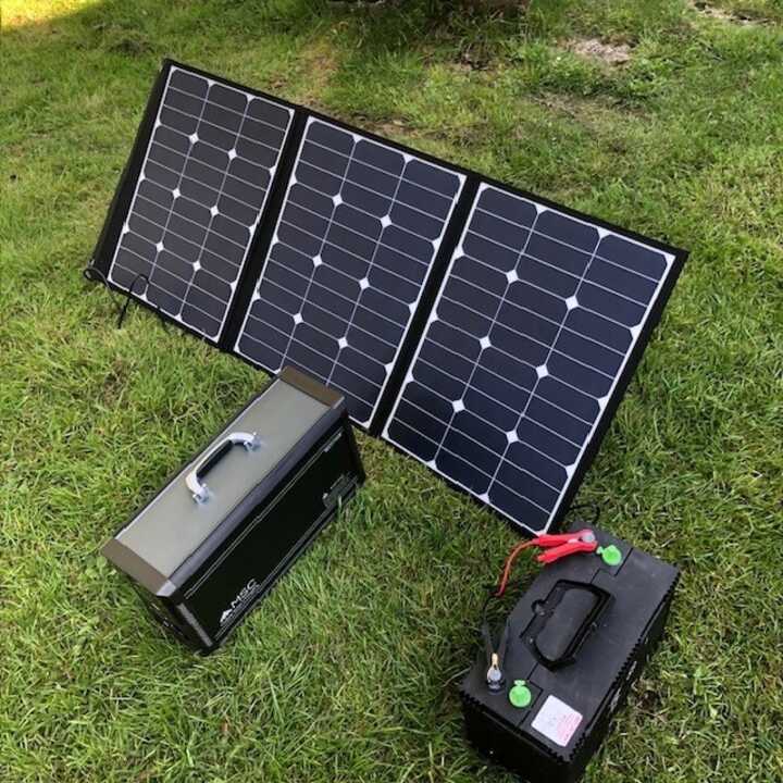 MSC 120W SunPower QC 5V/PD42W/18V Folding Solar Charger 