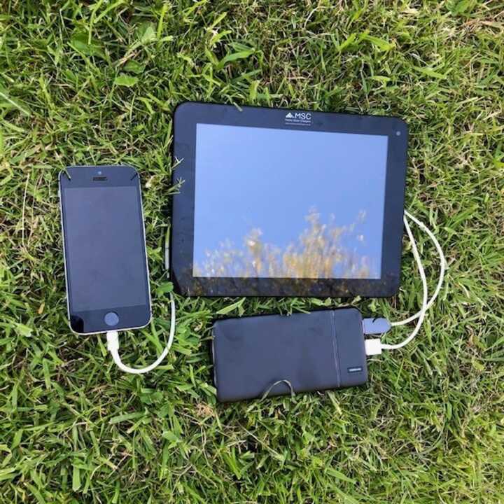 MSC Essential 10Ah dual USB Power Bank  (3 + Phone charges) 
