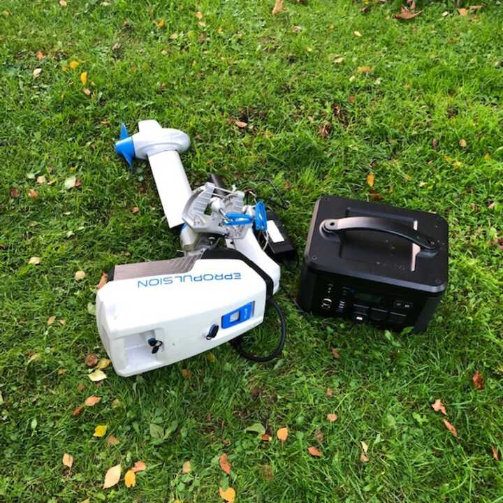 MSC 1400WH LiFePO4 portable generator charging 48V Epropulsion outboard
