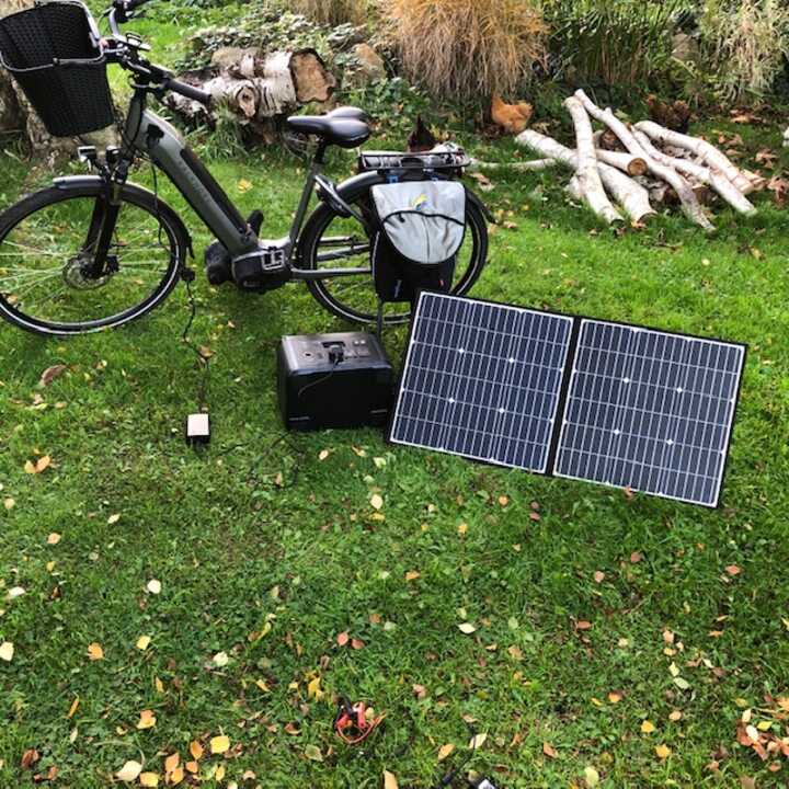 MSC 1400Wh & 100W solar charging electric bike