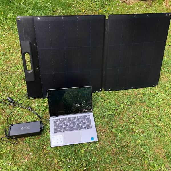 MSC 115W Mono Carbon ETFE 5V/12V/18V QC &amp; C Type Folding Solar Panel Charger