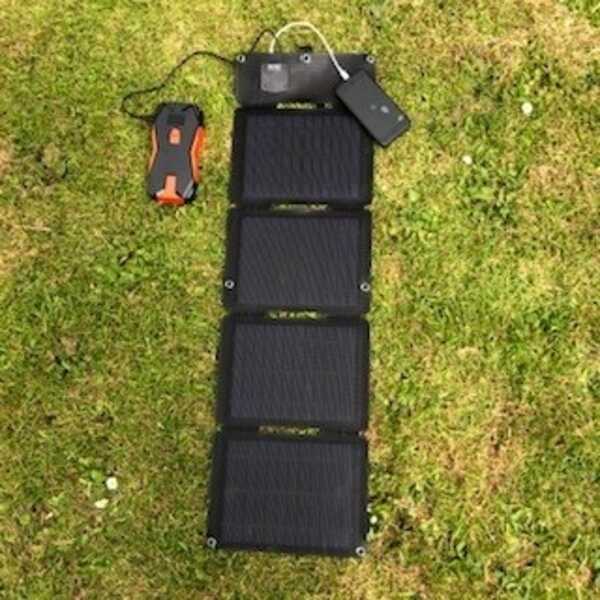 MSC 24W Mono USB A & C Type 5V Portable Solar Panel Charger