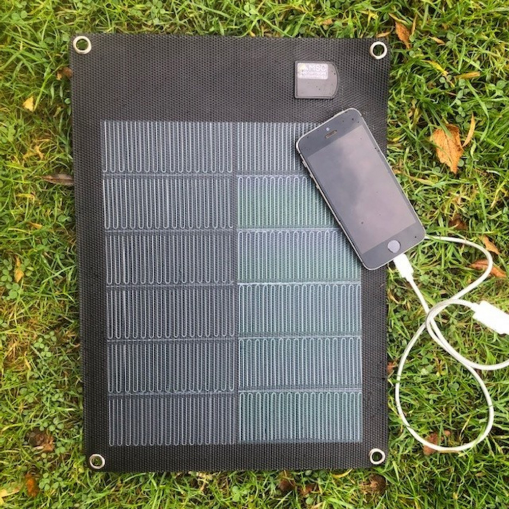 MSC Expedition 8W CIGS Ultra-lightweight USB flexible solar panel - Main Image