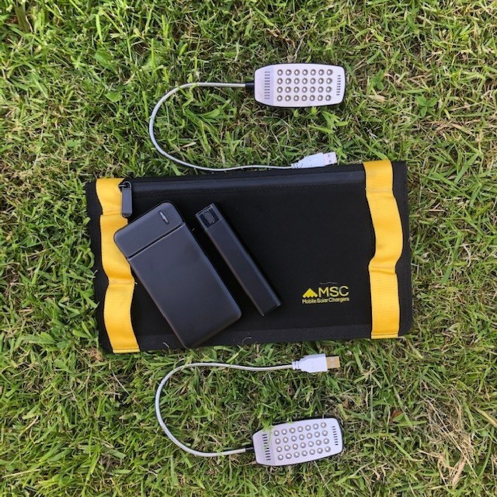 MSC Camping 13w Solar, 2 x Power Banks, 2 x LED light, £20 Saving