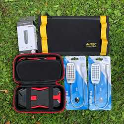 MSC 10Ah Overland Jumper, 13W Solar & 5Ah Power Bank USB LEDs £20 saving