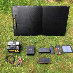 MSC 115W Mono Carbon ETFE 5V/12V/18V QC & C Type Folding Solar Panel Charger