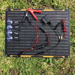 MSC 20W waterproof Mono 12V battery Portable Solar Panel Charger