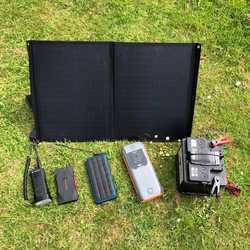 MSC 60W Mono ETFE 5V/12V/18V QC & C Type Folding Solar Panel Charger 