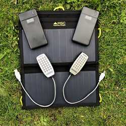 MSC Camping Solar Kit 13W Panel & 2x 10Ah Power Banks