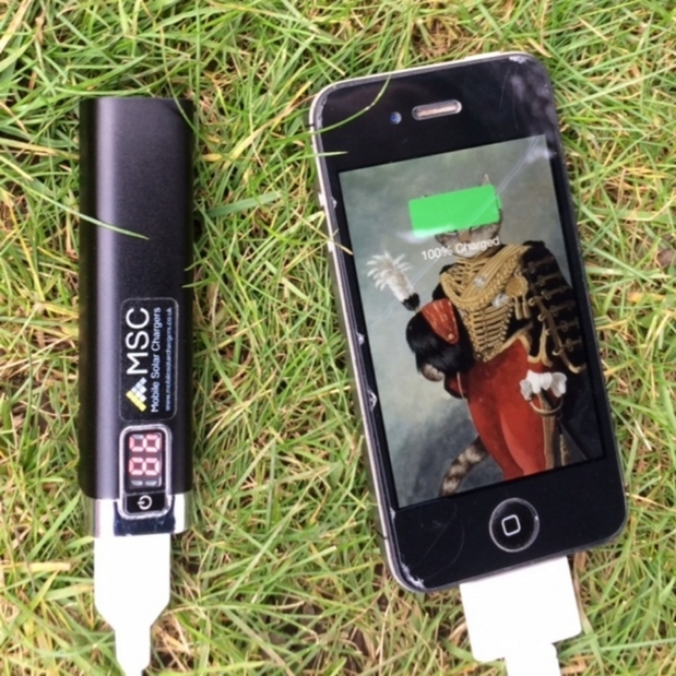 Battery charger outlet for phones